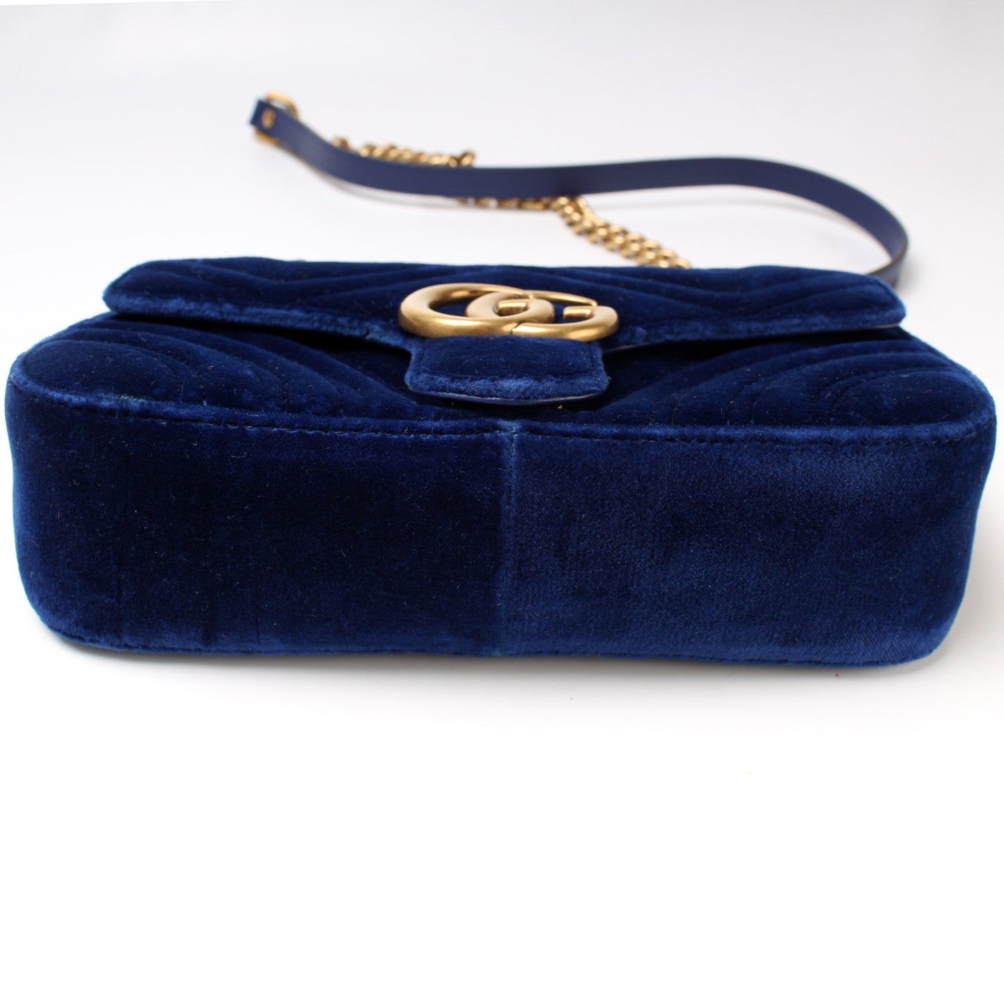 446744 Marmont Shoulder Mini Velvet Flap