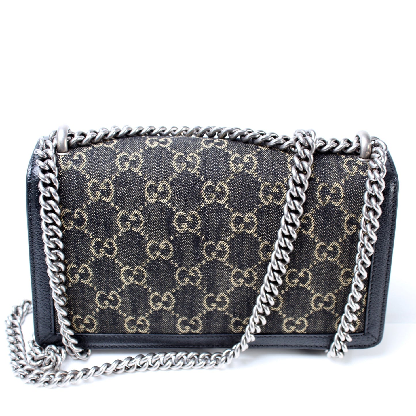 499623 Dionysus Small GG Denim