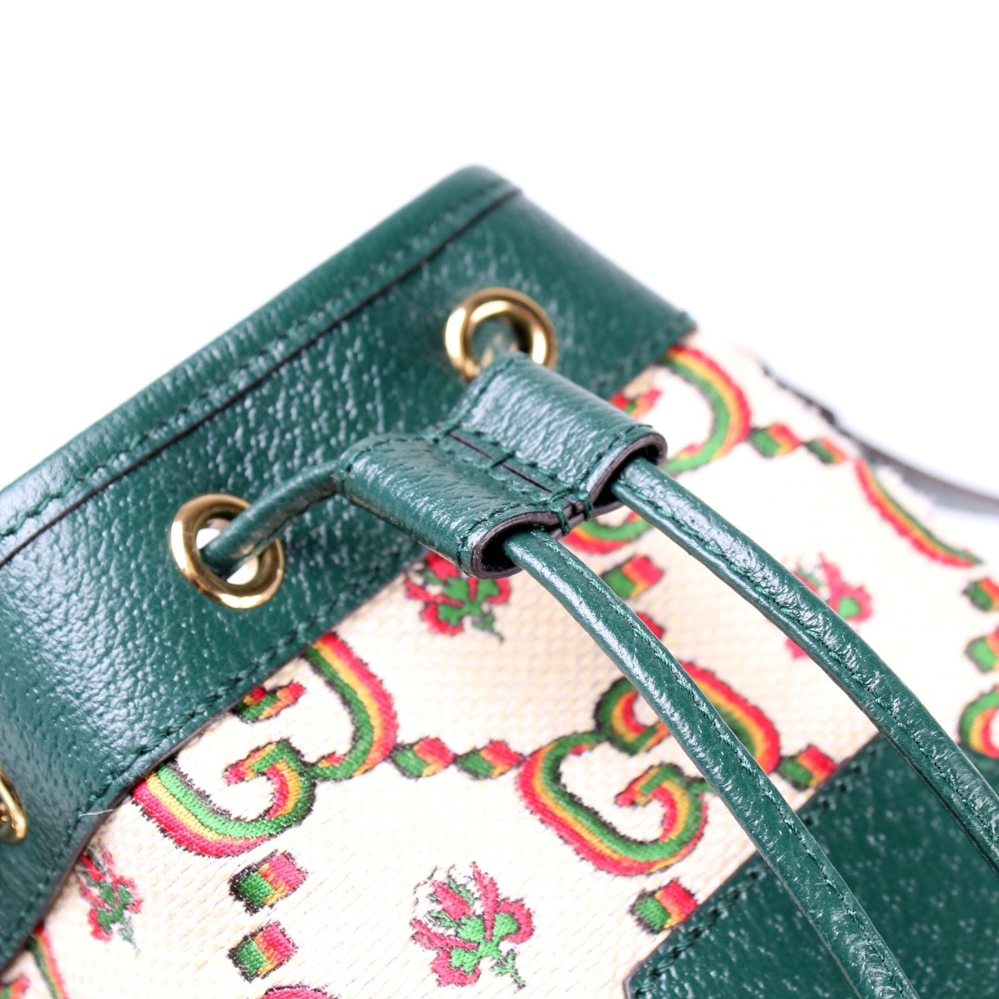 GG 100 Centennial Canvas Bucket Bag
