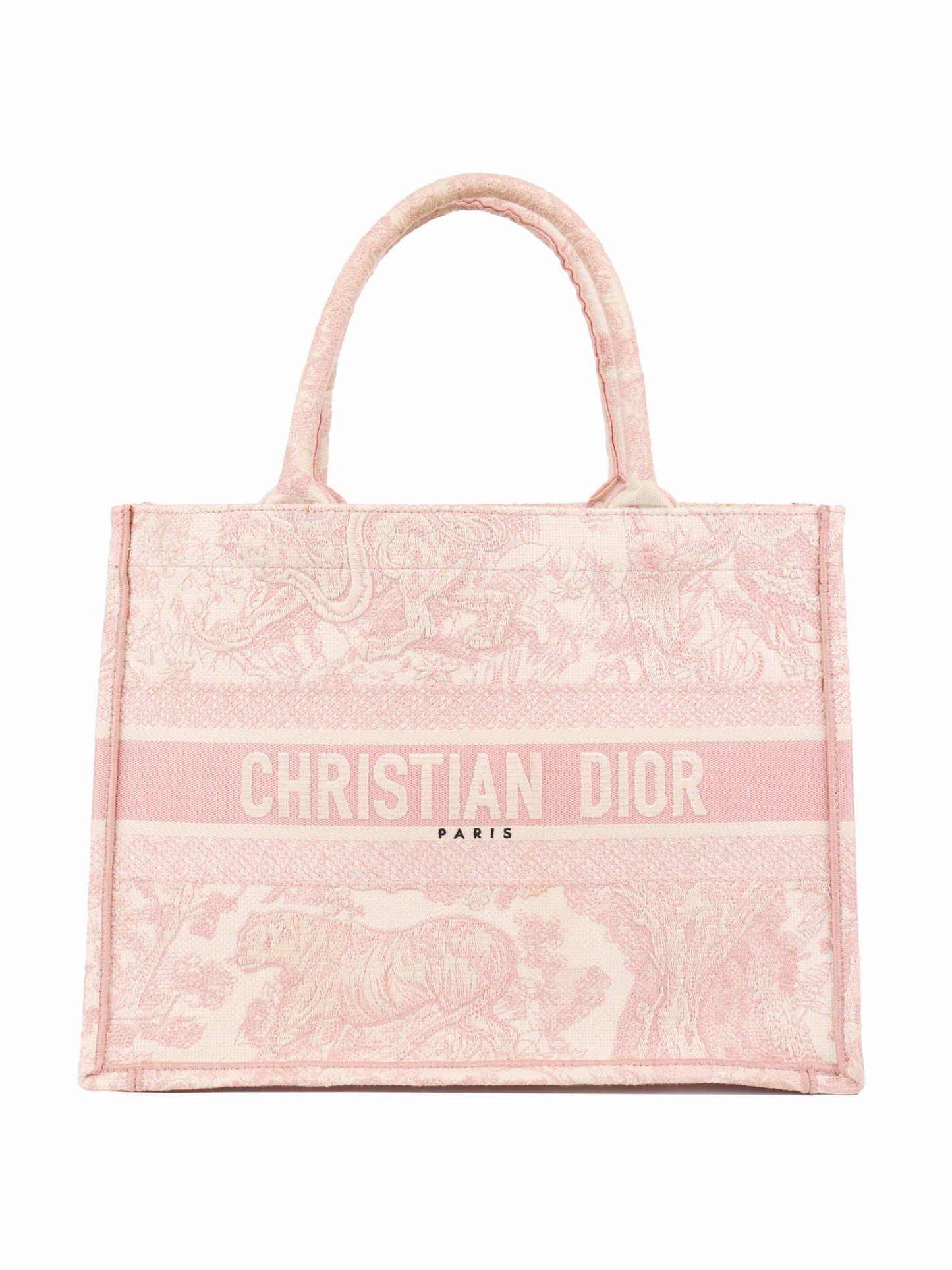 Dior Pink Cream Medium Book Tote
