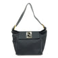 FENDI Nylon Leather Hand Bag Shoulder Bag Black 15333