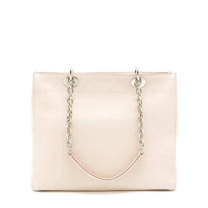 Dior Lady Dior Tote Purse Calfskin Light Beige