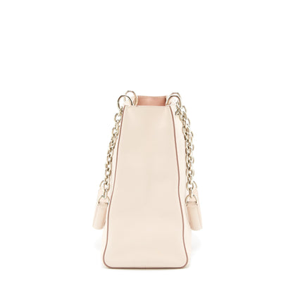 Dior Lady Dior Tote Purse Calfskin Light Beige