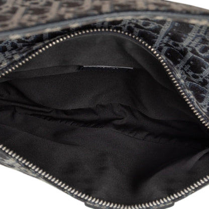 Black Dior Oblique Canvas Saddle Crossbody