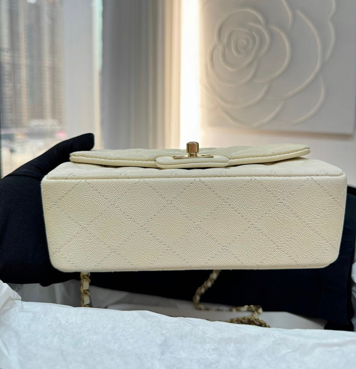 Chanel Luxury Caviar Gold Handbag
