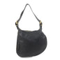 FENDI Logo Leather Shoulder Bag Hand Bag Black 8BR228