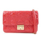 Christian Dior Cannage New Lock Patent Leather Chain Shoulder Bag