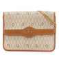 Brown Dior Honeycomb Coated Canvas Chain Shoulder Bag