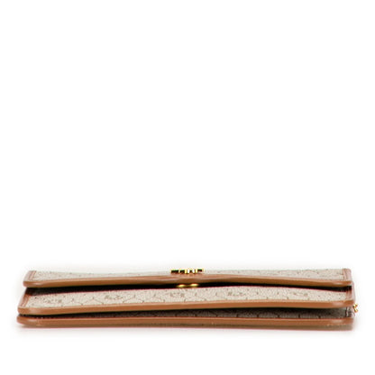 Brown Dior Honeycomb Coated Canvas Chain Shoulder Bag