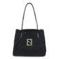 FENDI Zucca Canvas Leather Tote Bag Hand Bag Shoulder Bag 16001