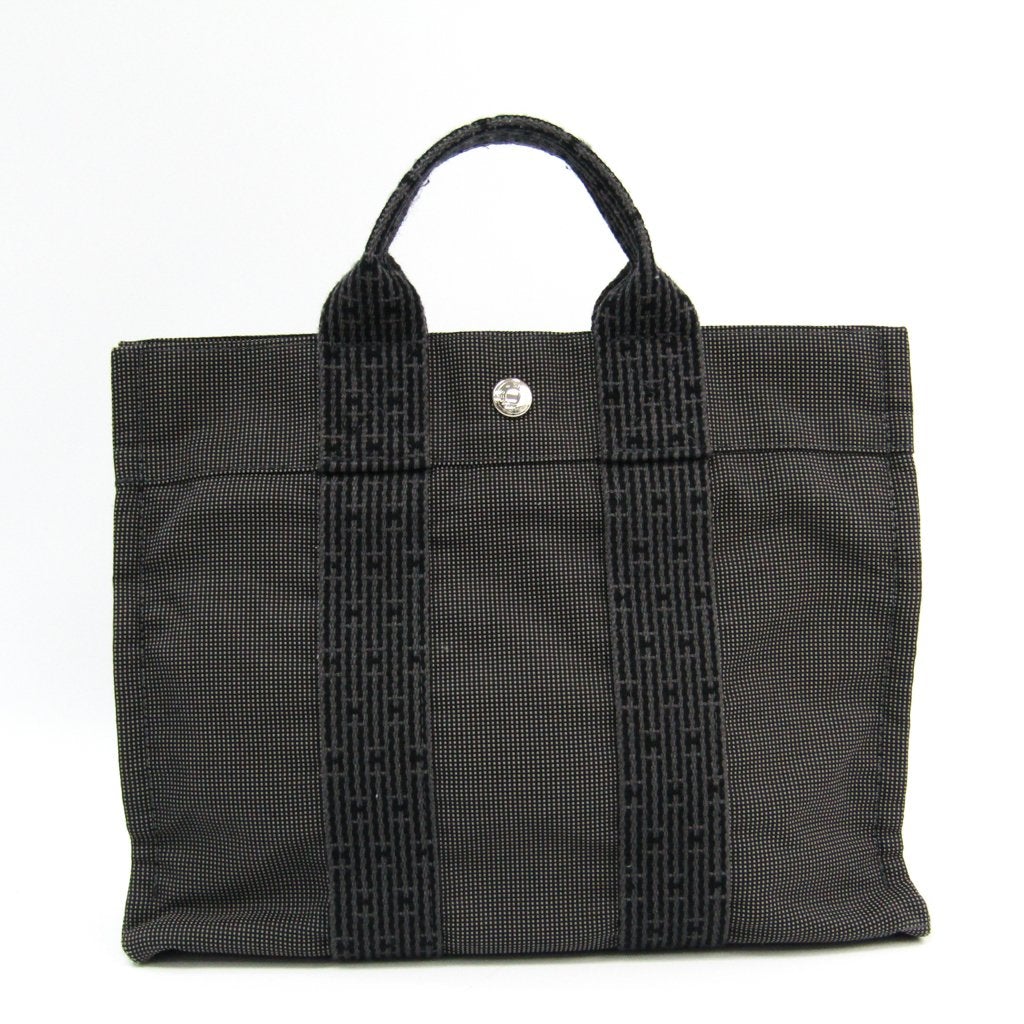 Luxury Hermes Gray Herline Pm Tote Canvas