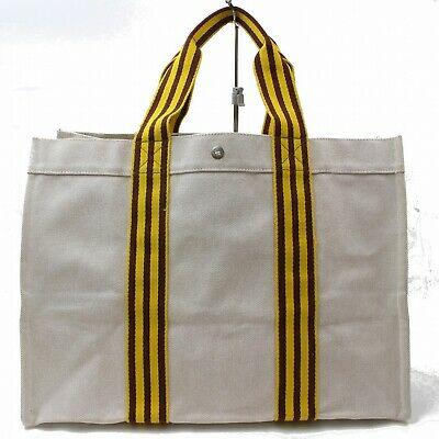 Luxury Hermes Tote Bag Borabora Gm Beige Canvas