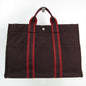 Luxury Hermes Bordeaux Canvas Herline Mm Tote