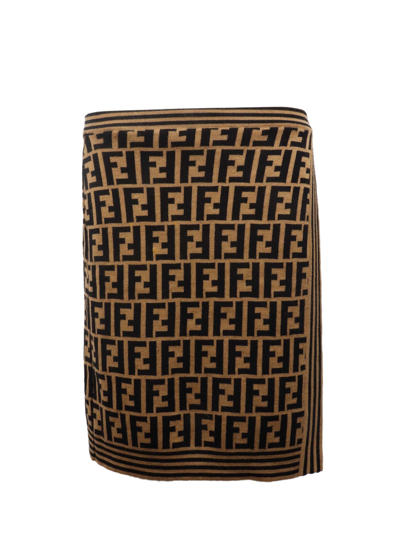 Fendi Zucca Wool Skirt.