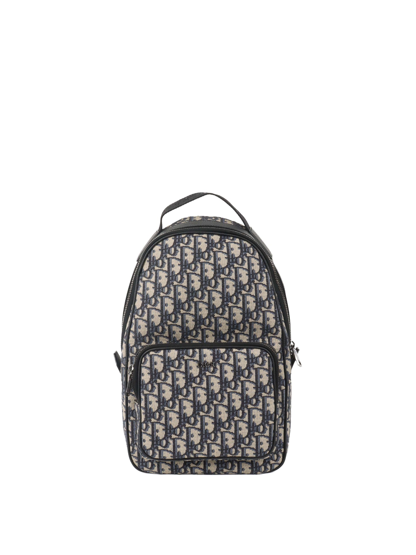 Dior Blue Oblique Canvas Crossbody Sling Bag