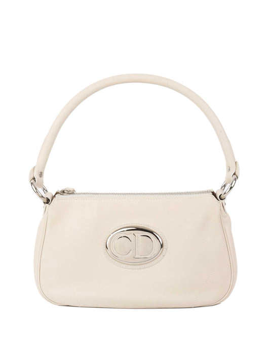 Dior White Leather Shoulder Bag