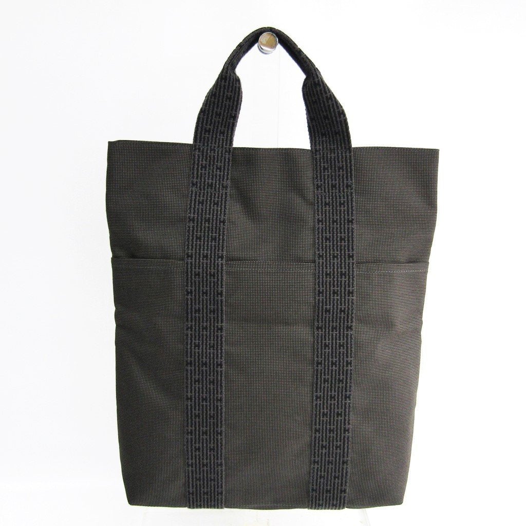 Luxury Hermes Gray Herline Sac Cabas Tote Grey