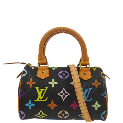 Louis Vuitton 2008 Black Multicolor Mini Speedy M92644