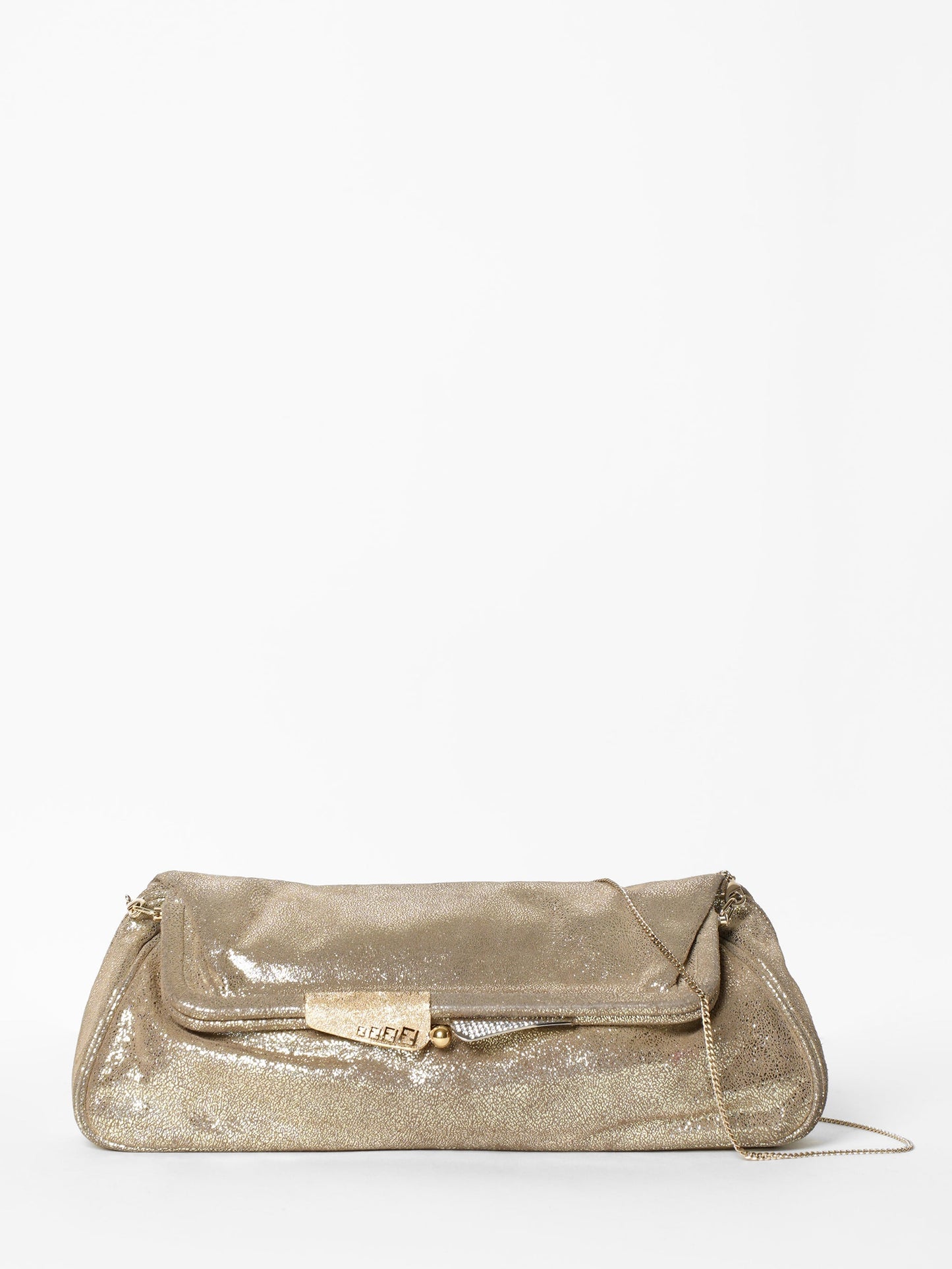 Fendi Golden Shiny Clutch