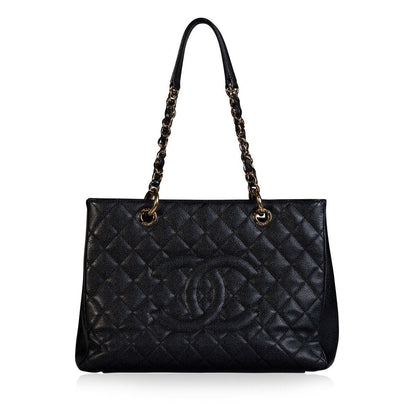 Chanel Classic Flap Caviar Black Tote Bag Caviar