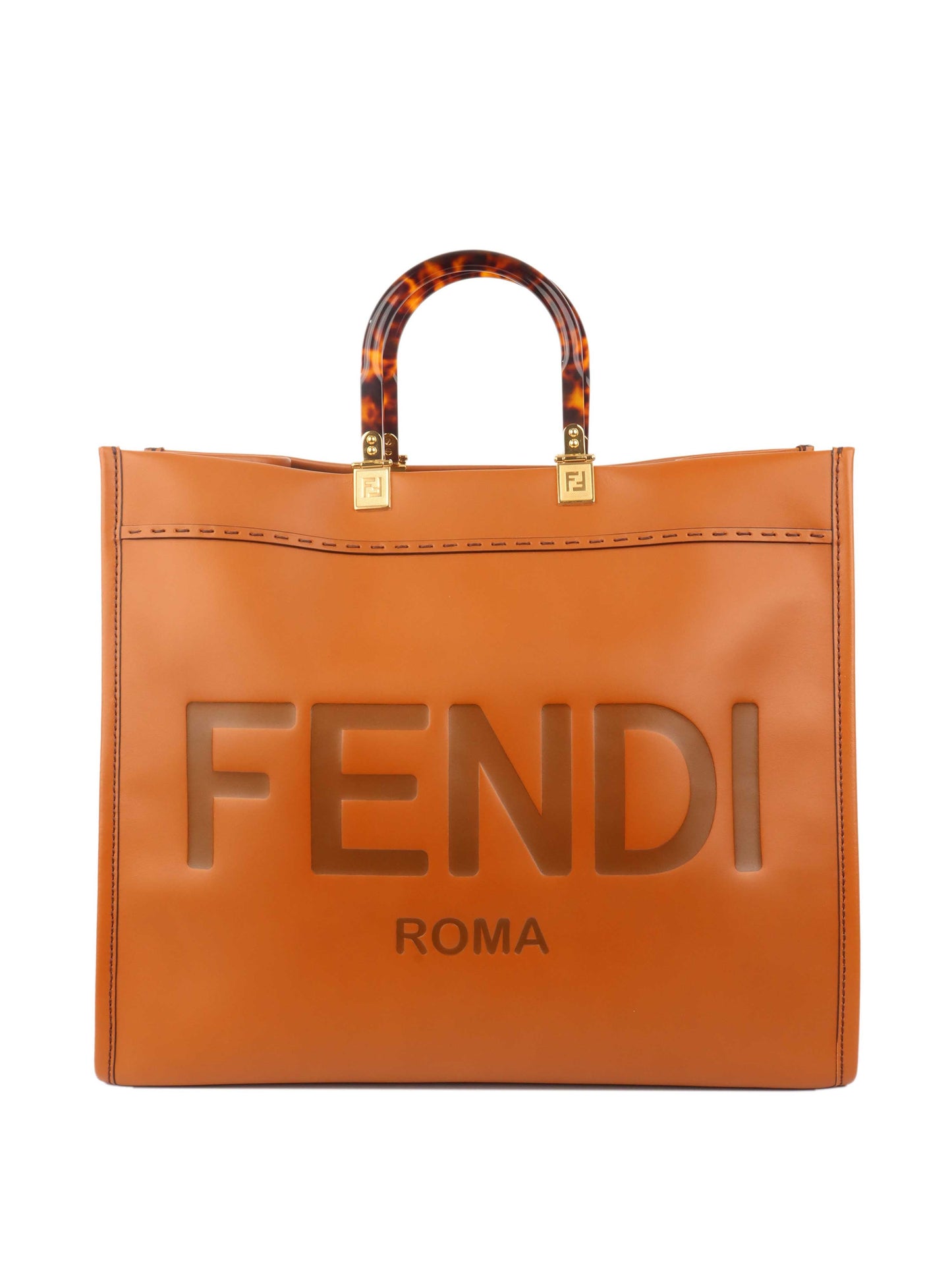 Fendi Tan Large Sunshine Tote.