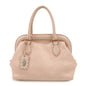 FENDI Selleria Leather Boston Bag Hand Bag Pink 8BN127