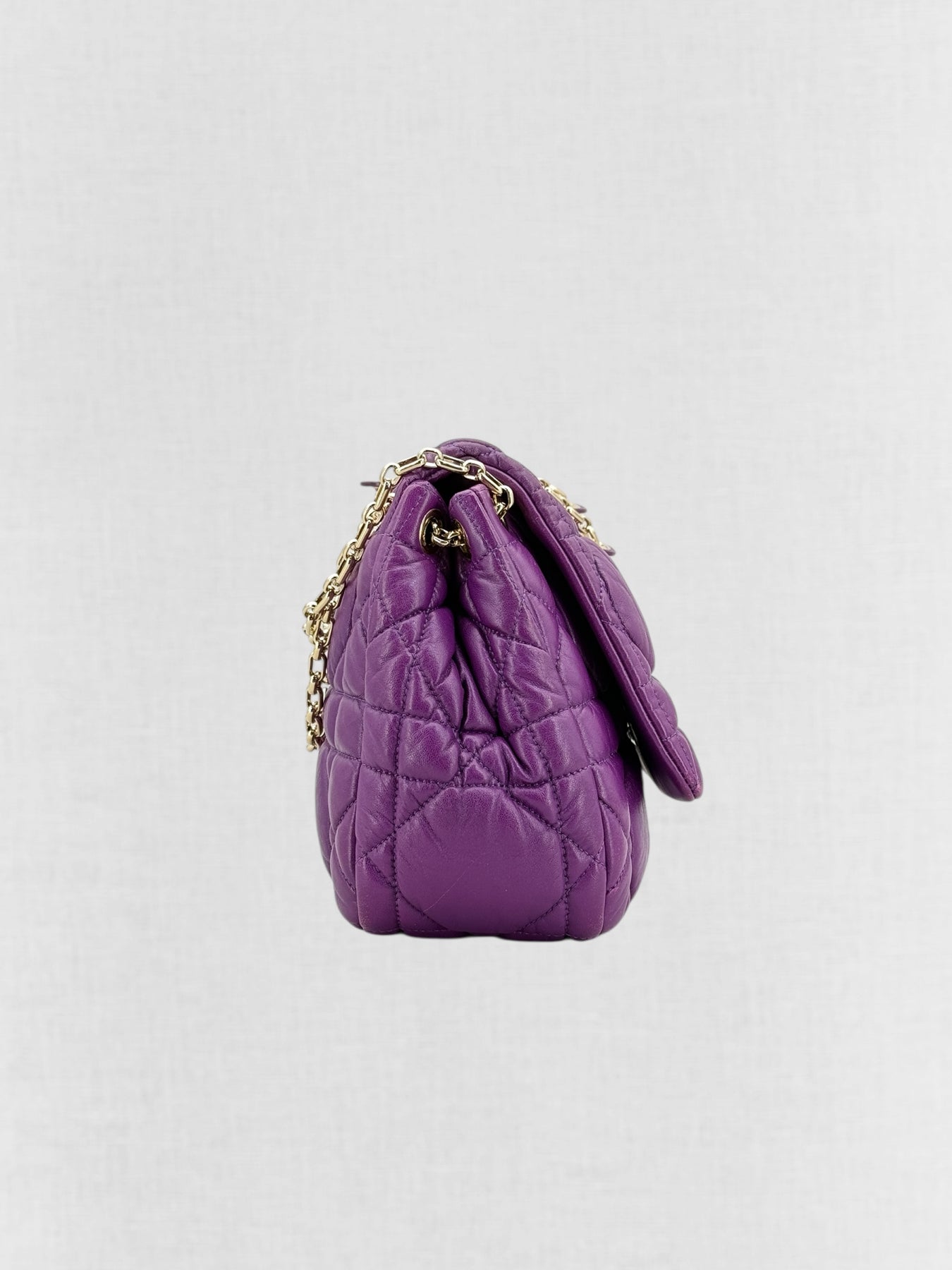 Christian Dior Milly La Foret Purple Shoulder Bag
