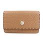 FENDI Selleria Leather 6 Rings Key Case 8AP079 Brown