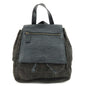 FENDI Logo Zucca Nylon Leather Backpack Rucksack Black