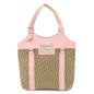 Christian Dior Trotter Street Chic Canvas Tote Bag Beige Pink
