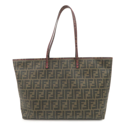 FENDI Zucca PVC Tote Bag Shoulder Bag Brown 8BH185-UZD