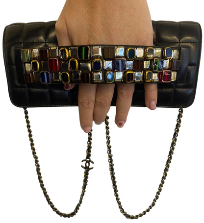 Chanel Luxury Lambskin Black Clutch Style 2