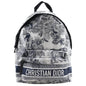 Christian Dior Black White Nylon Backpack