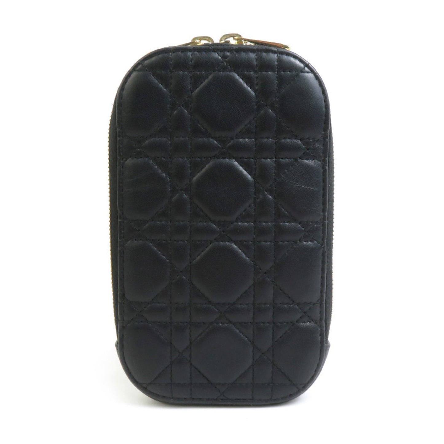 Christian Dior Black Gold Leather Metal Shoulder Bag Leather