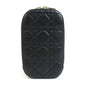 Christian Dior Black Gold Leather Metal Shoulder Bag Leather
