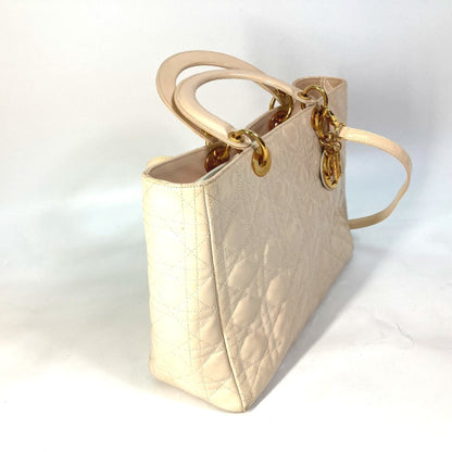 Christian Dior Beige Leather Handbag Style 5