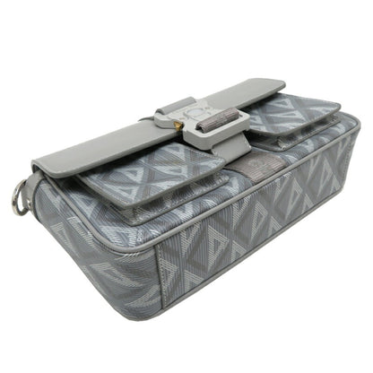 Christian Dior Gray Leather Shoulder Bag Style 3