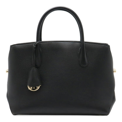 Christian Dior Black Leather Handbag Tote Bag Style 7