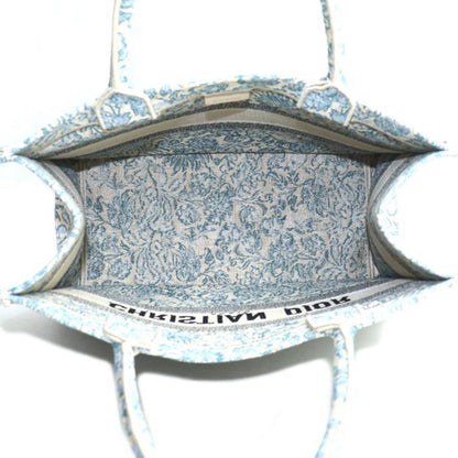 Christian Dior Blue Multi-Color Canvas Tote Bag