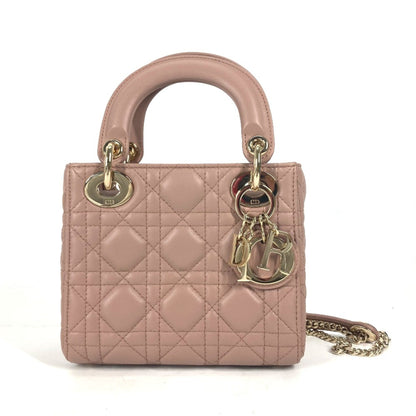 Christian Dior Beige Leather Handbag Style 6