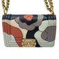 Chanel boy shoulder bag 2WAY camellia navy multicolor G metal fittings No. 24 compact women's men's