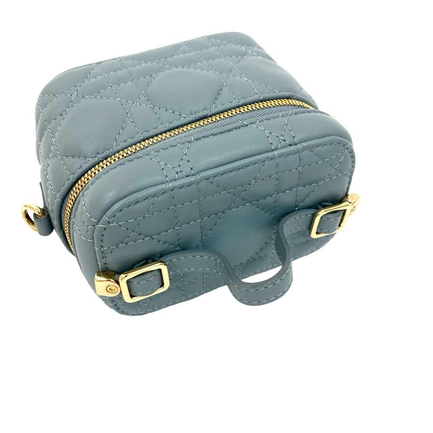 Christian Dior Gray Leather Shoulder Bag Style 5