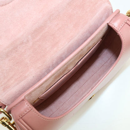 Christian Dior Pink Leather Shoulder Bag Style 4