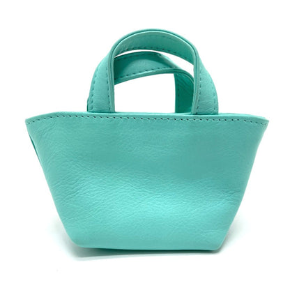 Christian Dior Turquoise Leather Handbag Pouch