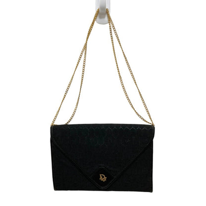Christian Dior Black Canvas Shoulder Bag