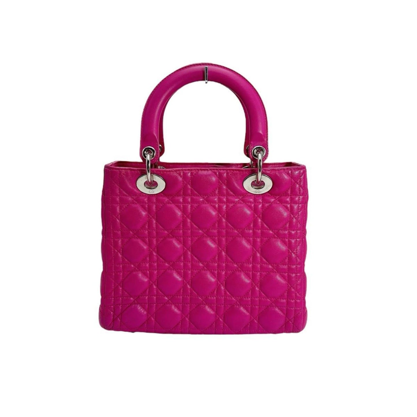 Christian Dior Pink Leather Handbag Shoulder Bag Leather