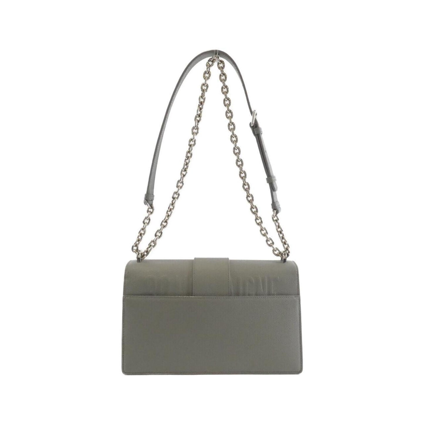 Christian Dior Gray Leather Shoulder Bag Leather