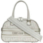 Christian Dior Trotter White Leather Rubber Boston Bag Handbag