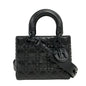 Christian Dior Black Leather Handbag Shoulder Bag