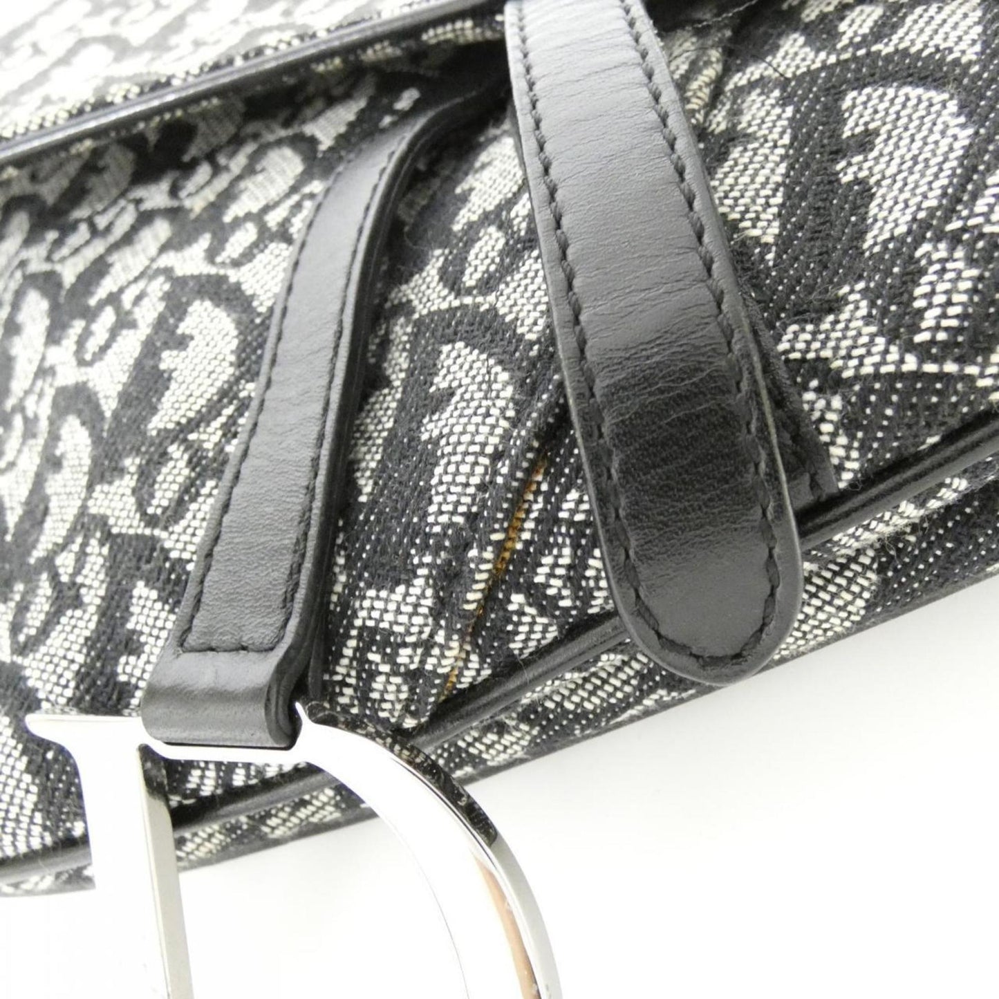 Christian Dior Black Canvas Shoulder Bag Style 4